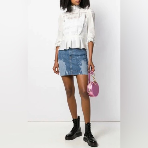 NWT Marc Jacob’s The Marchive Victorian Lace Silk-Blend Blouse Size 2 - Picture 2 of 7